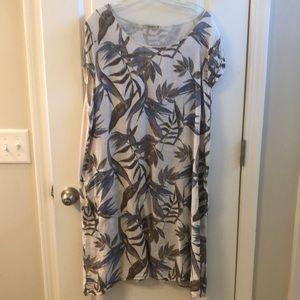Linen shift dress 2X